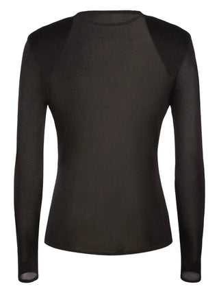 Tom Ford Women's Viscose Padded Shoulder Top In Black