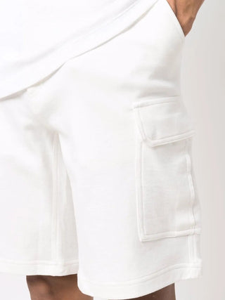 Brunello Cucinelli Pocket Detailed Straight Leg Shorts in Off White