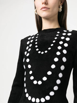 Alaia New Tailored Blazer Dark Grey Black Prince Of Whales Pattern