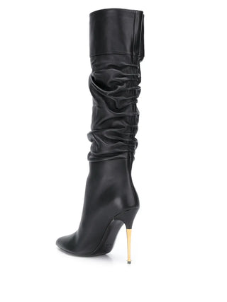 Tom Ford Womens 105 MM Boots In Black