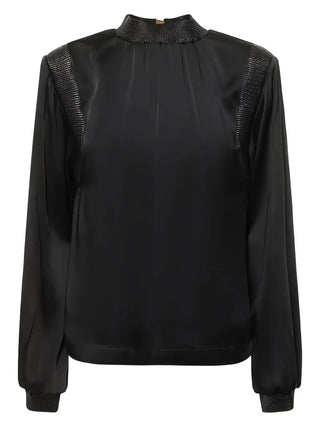 Tom Ford Womens Long Sleeve Blouse In Black