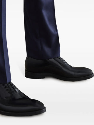Brunello Cucinelli Mens Black Patent Oxfords
