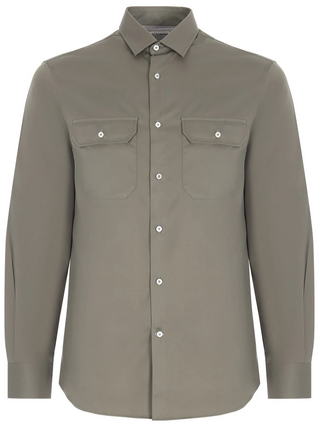 Brunello Cucinelli Mens Shirt In Green