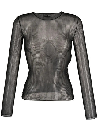 Tom Ford Womens Black Knit Long Sleeved Top