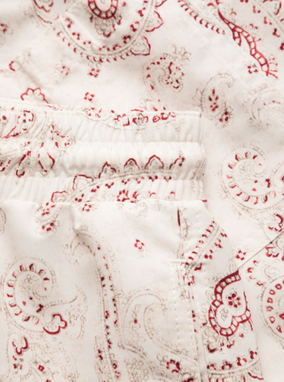 Brunello Cucinelli Mens Paisley-Print Swim Shorts In Red White