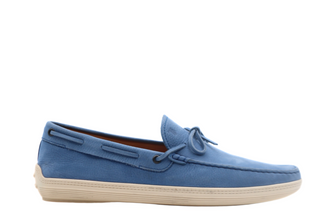 Tods Mens Light Marlin Blue Laccetto Hyannisport Loafer Shoe