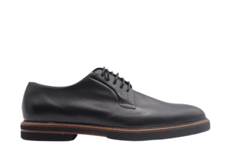 Tods Mens Black Leather Derby Lace Up Casual Shoe