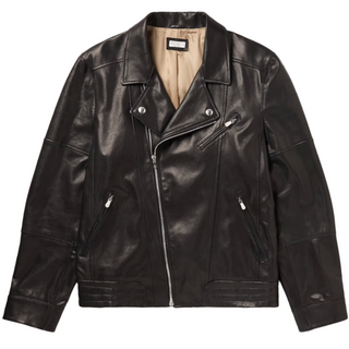 Brunello Cucinelli Men's Leather Biker Jacket In Black
