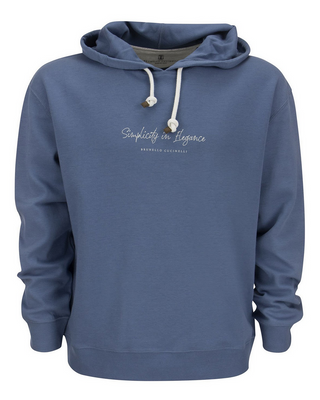 Brunello Cucinelli Mens Hoodie In Royal Blue