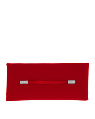 Tom Ford Womens Velvet Ava Crystal Clutch In Red