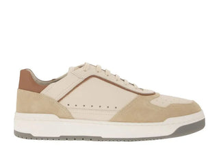Brunello Cucinelli Panelled Low-top sneakers in White/Beige