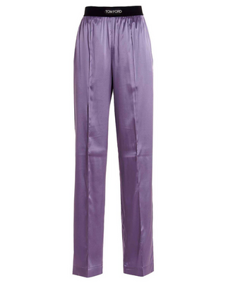 Tom Ford Womens Silk Pants In Lilac
