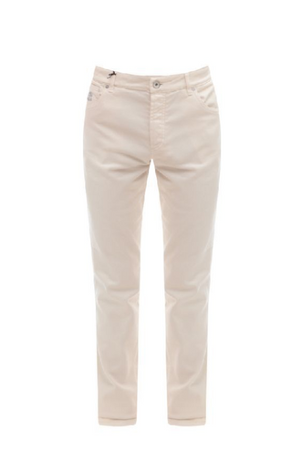 Brunello Cucinelli Mens Jeans In Off White
