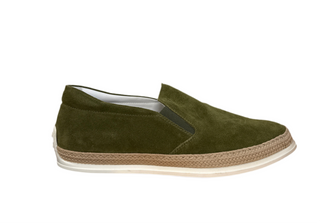 TODS Mens Green Espadrille