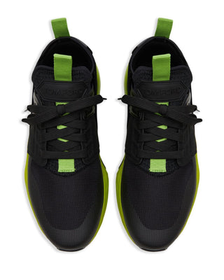 Tom Ford Mens Logo Patch Lace Up Sneakers in Black