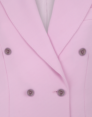 Tom Ford Womens Wool/Sik Blend Wallis Double Breasted Jacket In Lilac