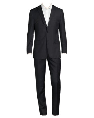 Cavalli Class by Roberto Cavalli Mens Slim Fit Black Tonal Suit