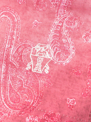 Brunello Cucinelli Mens Pink & White Paisley Logo-Embroidered Swim Shorts