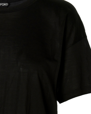 Tom Ford Womens Silk Black T-Shirt