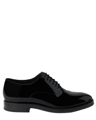 Brunello Cucinelli Mens Black Patent Oxfords