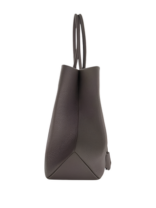 Tom Ford Womens Grain Grey Leather Large Tote Bag