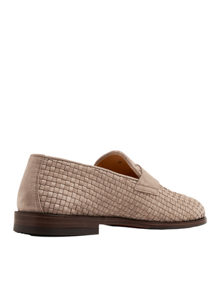 Brunello Cucinelli Men’s Beige Woven Loafer