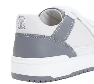 Brunello Cucinelli Men’s Sneakers In White/Grey