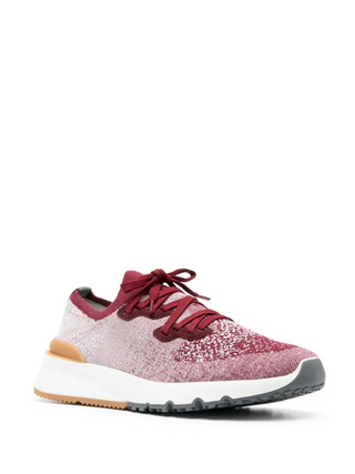 Brunello Cucinelli Mens Sneakers In Bordeaux