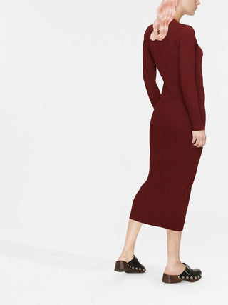 Alaia Womens Dress In Red Wine