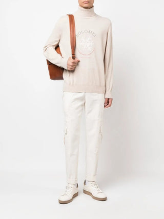 Brunello Cucinelli New Mens White Cargo Pants