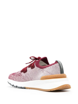 Brunello Cucinelli Mens Sneakers In Bordeaux