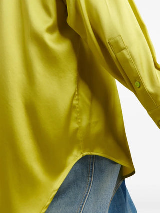 Tom Ford Womens Silk Blend Shirt In Acid Green