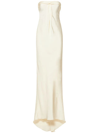 Tom Ford Womens Silk Maroccaine Strapless Column Gown