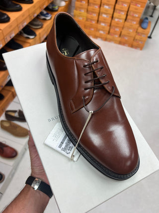 Brunello Cucinelli New Men's Brown Leather Shoes