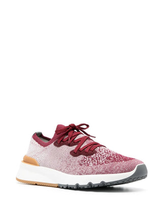 Brunello Cucinelli Mens Sneakers In Bordeaux
