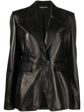 Tom Ford Womens Leather Black Jacket