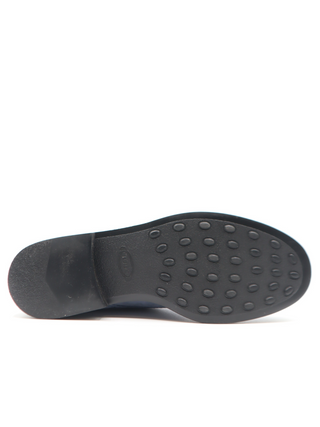 Tods Mens Light Blue Lace Up Suede Ankle Boot Shoe with Black Sole