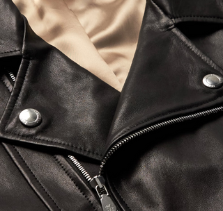 Brunello Cucinelli Men's Leather Biker Jacket In Black