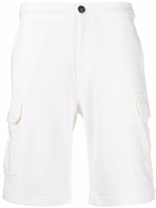 Brunello Cucinelli Pocket Detailed Straight Leg Shorts in Off White