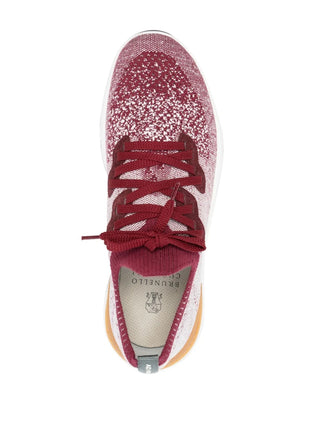 Brunello Cucinelli Mens Sneakers In Bordeaux