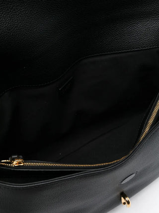 Tom Ford Womens Chain Link Strap Shoulder Bag In Black