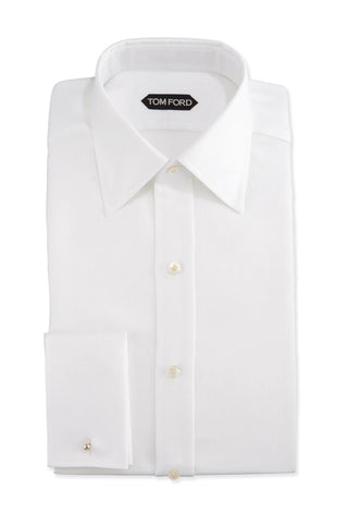 Tom Ford White 100% Cotton Button Down Dress Shirt