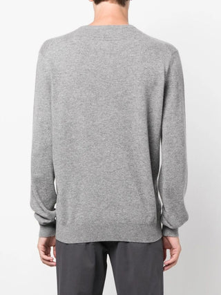 Zegna Mens Grey Cashmere Sweater
