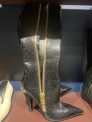 Tom Ford Archive Women’s Crocodile Skin Leather Boots
