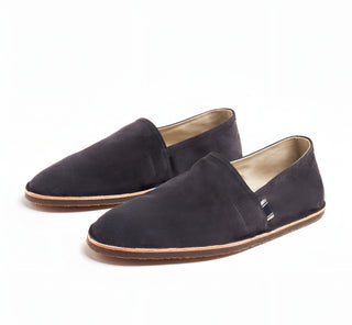 Brunello Cucinelli Men’s Navy Suede Espadrilles