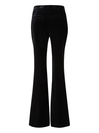Tom Ford Womens Casual Velvet & SIlk Flare Leg Pants