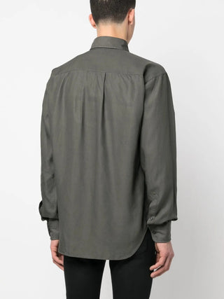 Tom Ford Mens Collared Shirt In Green