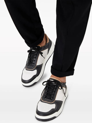 Brunello Cucinelli Mens Sneakers In White Black