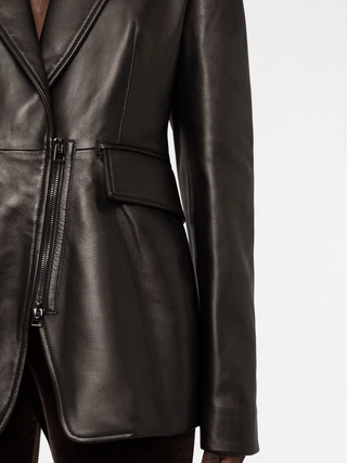 Tom Ford Womens Leather Black Jacket