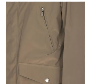 Brunello Cucinelli Mens Sage Green Hooded Parka Raincoat